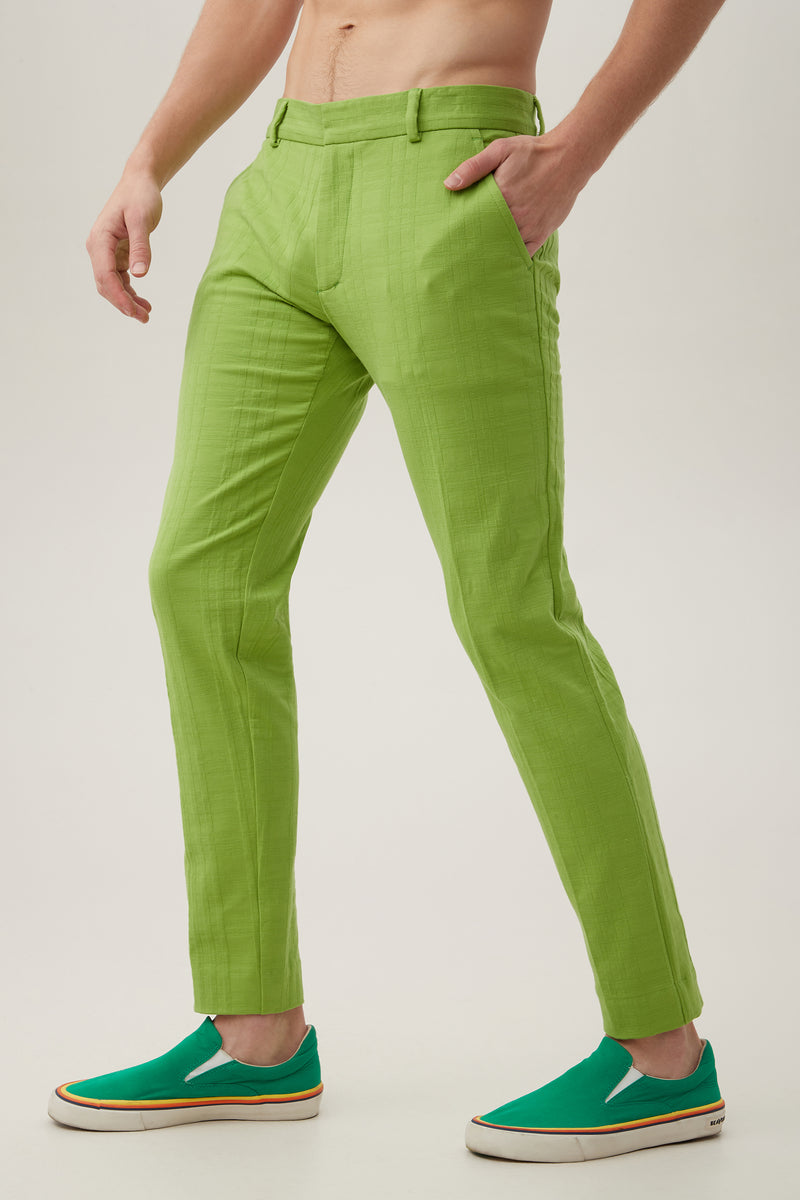 CLYDE SLIM TROUSER in GREEN additional image 3
