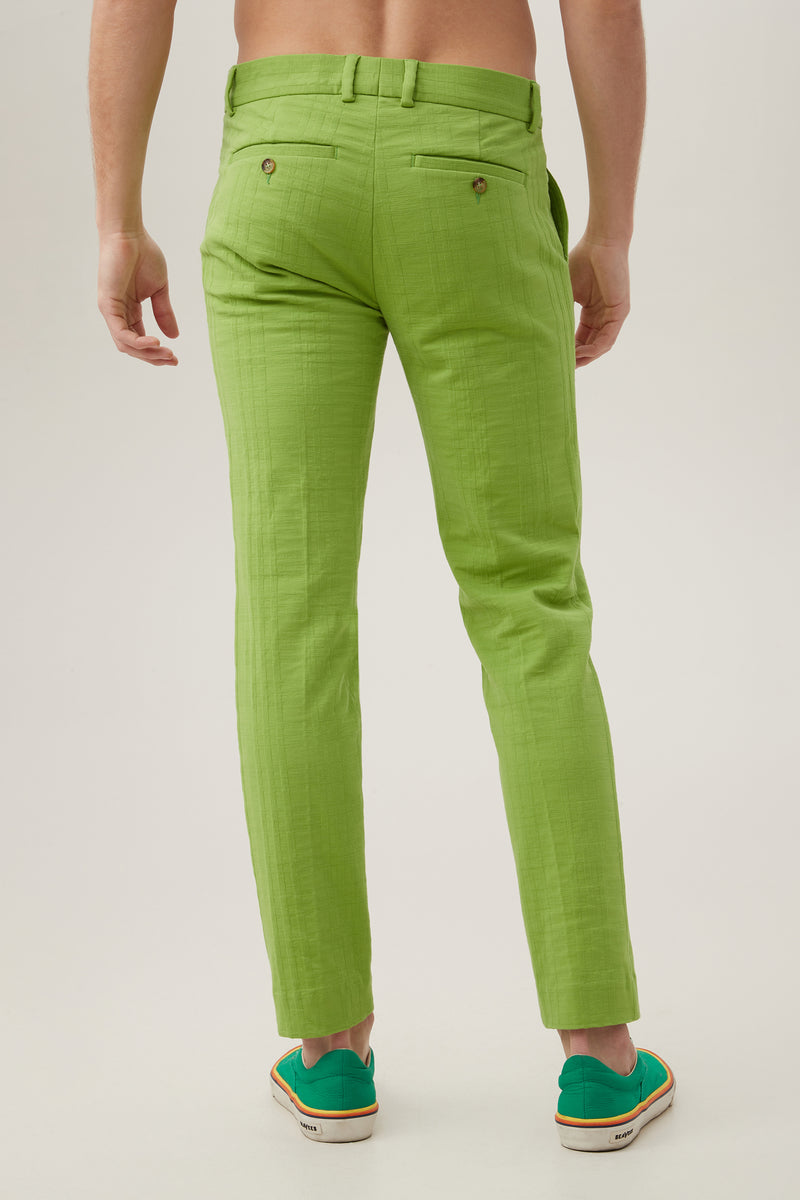 CLYDE SLIM TROUSER in GREEN additional image 1