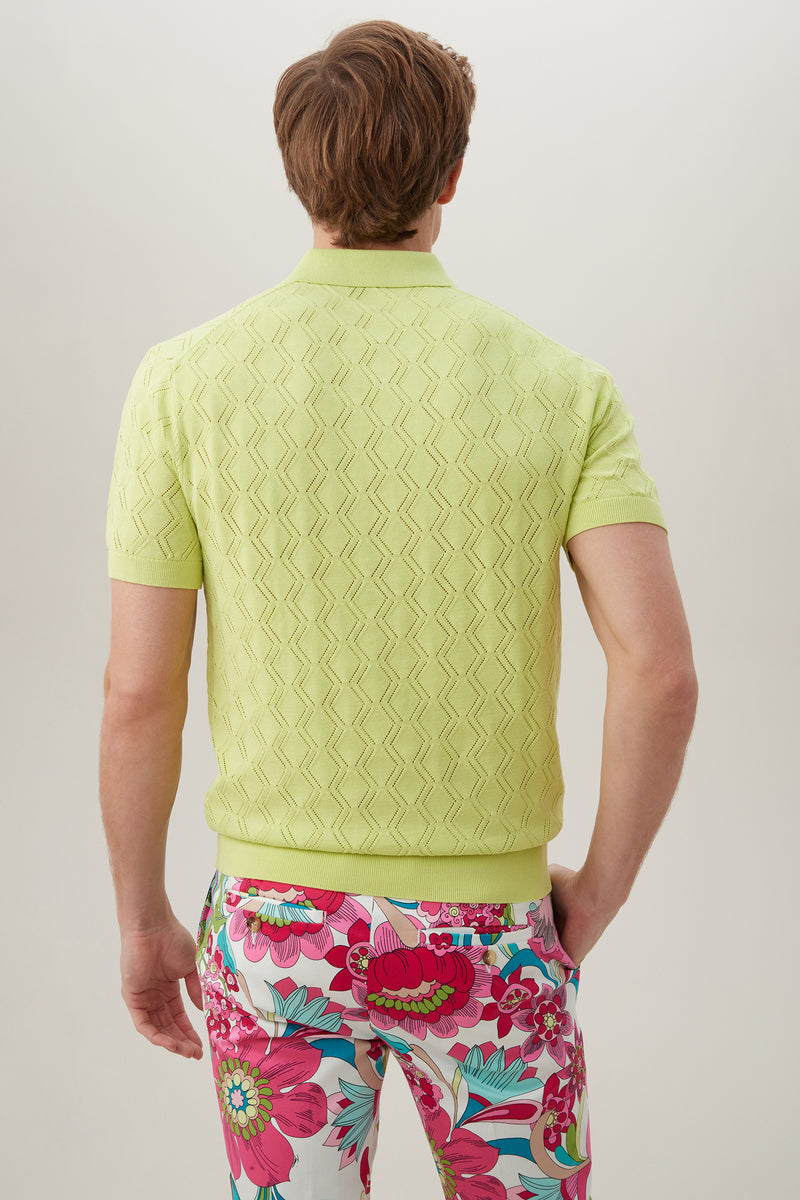 RINGOLD SHORT SLEEVE POLO in LIMEADE GREEN additional image 6