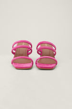 ALOHAS INDIANA PINK HEELED MULE SANDAL in PINK additional image 2