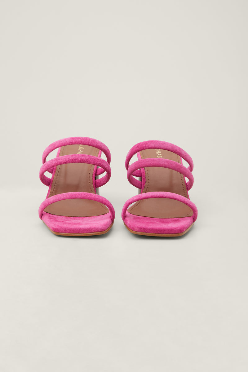 ALOHAS INDIANA PINK HEELED MULE SANDAL in PINK additional image 2