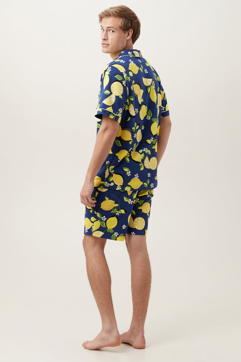 LEMONS MEN'S JERSEY SHORT SLEEVE PJ SET in MULTI additional image 2