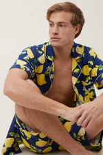LEMONS MEN'S JERSEY SHORT SLEEVE PJ SET in MULTI additional image 7