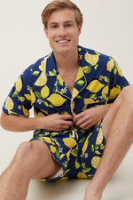 LEMONS MEN'S JERSEY SHORT SLEEVE PJ SET in MULTI additional image 4