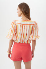 GRATITUDE TOP in ORANGE POP MULTI additional image 1