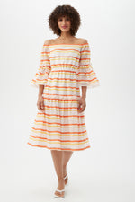 DESIRE DRESS in ORANGE POP MULTI