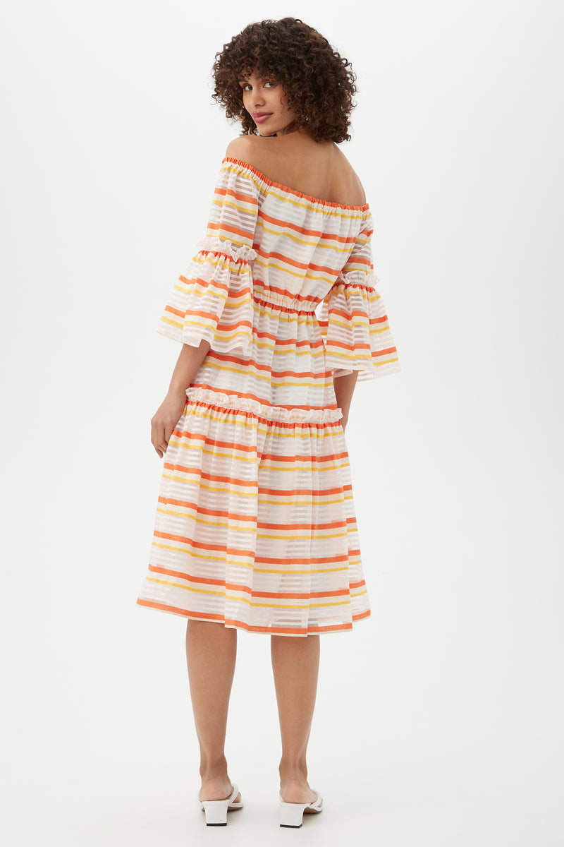 DESIRE DRESS in ORANGE POP MULTI additional image 2