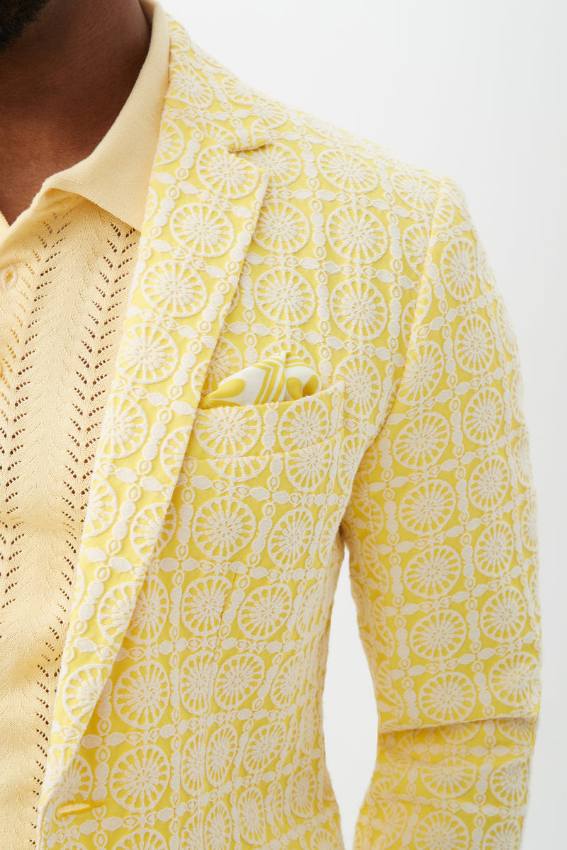 THURSTON BLAZER in DAISY/WHITEWASH additional image 3