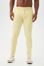 CLYDE SLIM TROUSER in DAISY/WHITEWASH