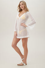 WHIM TRAPEZE DRESS in WHITE additional image 8
