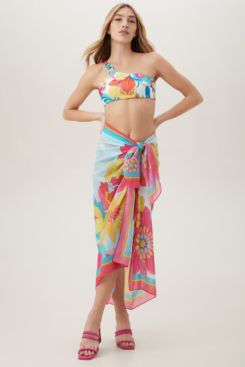 FONTAINE SWIM PAREO COVER-UP in MULTI additional image 3