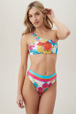 FONTAINE ONE SHOULDER BANDEAU in MULTI