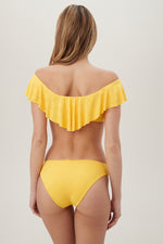 JOPLIN OFF-THE-SHOULDER RUFFLE SWIM TOP in DAISY additional image 1