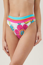 FONTAINE TWIST BACK HIGH WAIST in MULTI