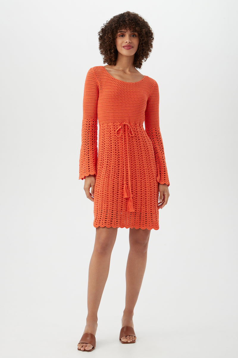 GLORIA DRESS in ORANGE POP ORANGE additional image 7