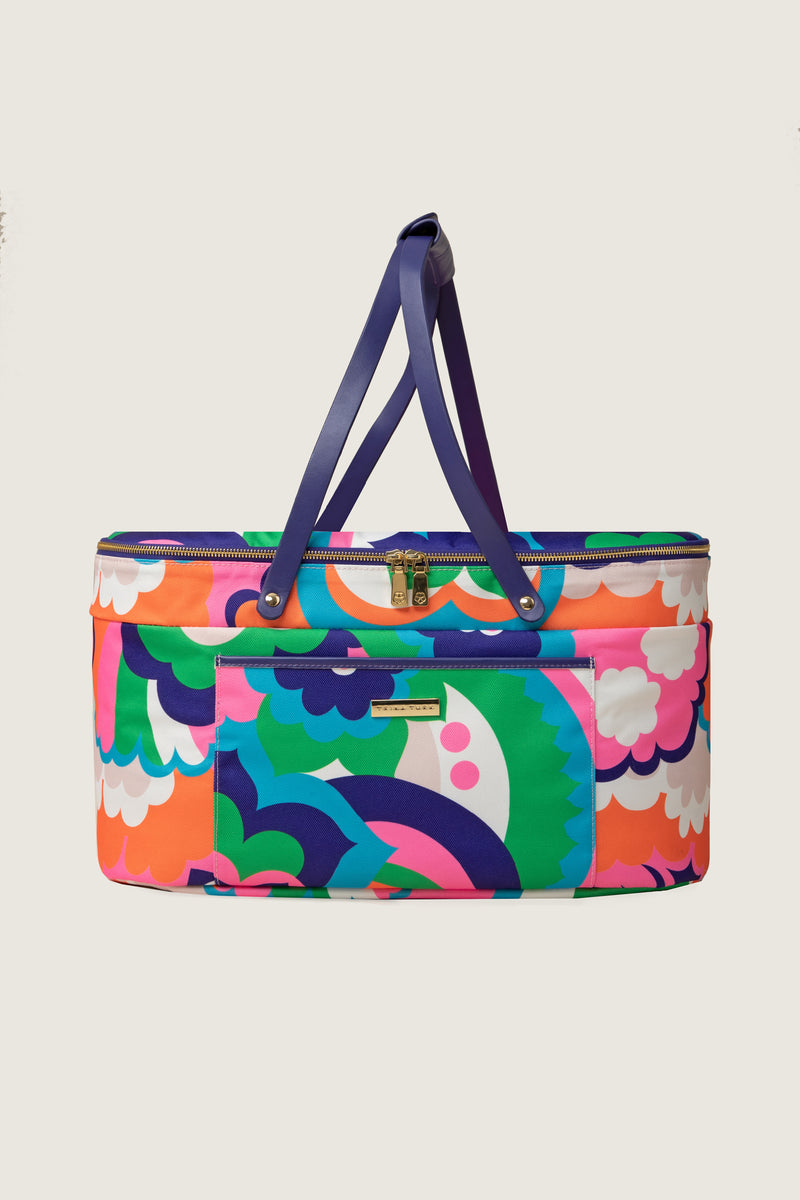 FLORAL CLOUD PICNIC TOTE in MULTI