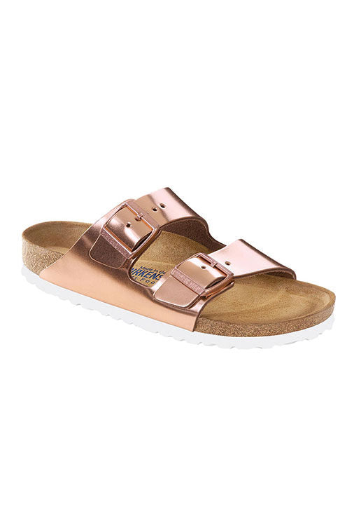 WOMEN'S ARIZONA SOFT FOOTBED ROSE GOLD SANDAL in WOMEN'S ARIZONA SOFT FOOTBED ROSE GOLD SANDAL