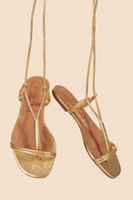 NAIROBI T-STRAP SANDAL in GOLD additional image 1