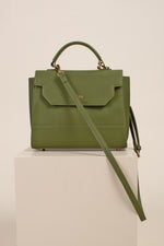BAL HARBOR TOP HANDLE SATCHEL in PESTO additional image 6
