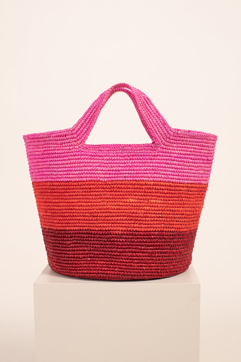 SENSI STUDIO STRIPE BOLSO TOTE in PINK