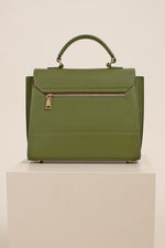 BAL HARBOR TOP HANDLE SATCHEL in PESTO additional image 5