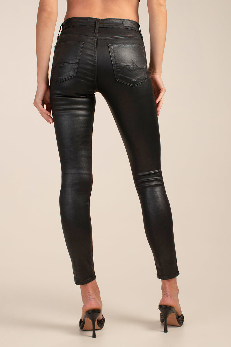 AG BLACK COATED FARRAH ANKLE JEAN in BLACK additional image 1