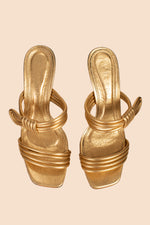 ORION TWO STRAP HEELED SANDAL in GOLD additional image 1