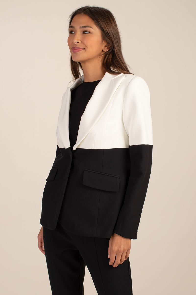 MIRA JACKET in WINTER WHITE/BLACK additional image 3