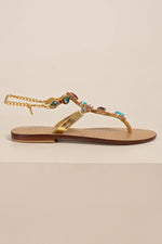 PALERMO T-STRAP JEWELED SANDAL in MULTI additional image 1