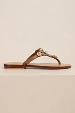 BOHEMIA CHAMPAGNE JEWELED SANDAL in CAMEL NEUTRAL additional image 1