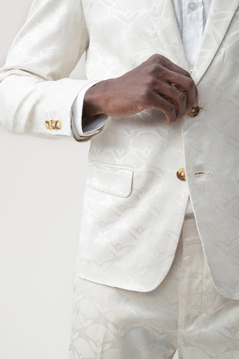 THURSTON BLAZER in PARCHMENT WHITE additional image 3