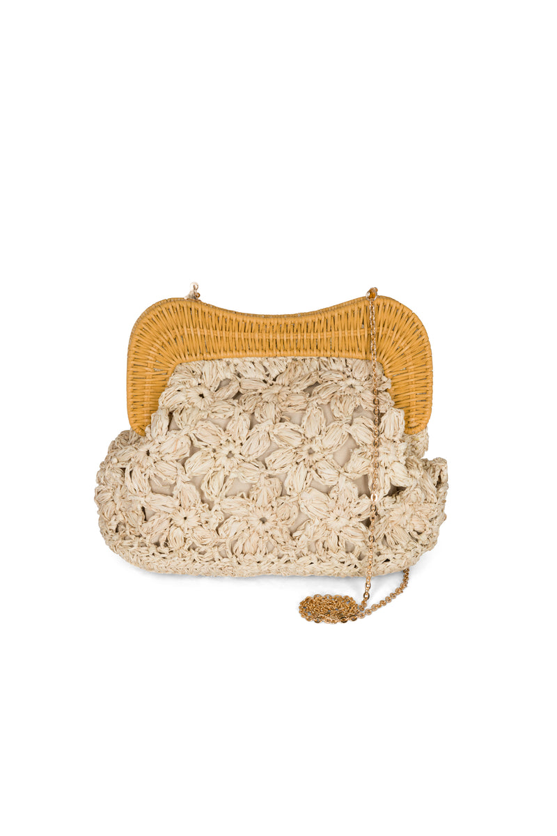 Wicker Clutch Bag