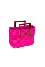 SENSI STUDIO SQUARED HANDBAG in FUCHSIA additional image 1