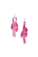COREY MORANIS DOUBLE KNOT EARRING in PINK additional image 1