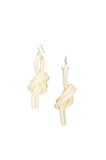 COREY MORANIS DOUBLE KNOT EARRING in CREAM additional image 1