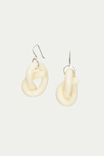 COREY MORANIS KNOT EARRING OPAQUE in CREAM additional image 1