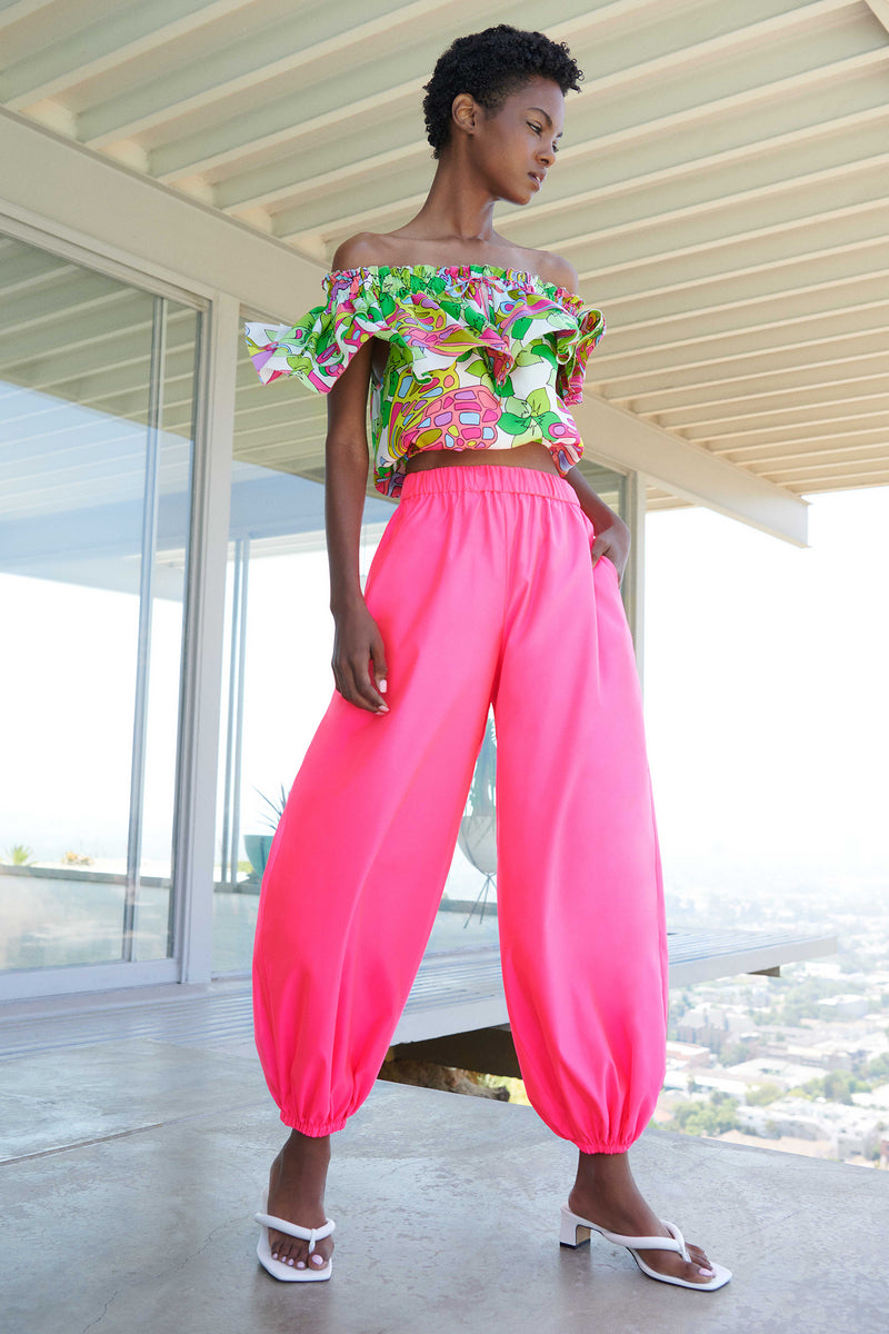 GLITTER PANT in PAPILLON PINK