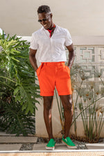 OLIVER PLEATED SHORT in TORCH