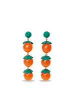 ORANGE DROP EARRINGS in ORANGE