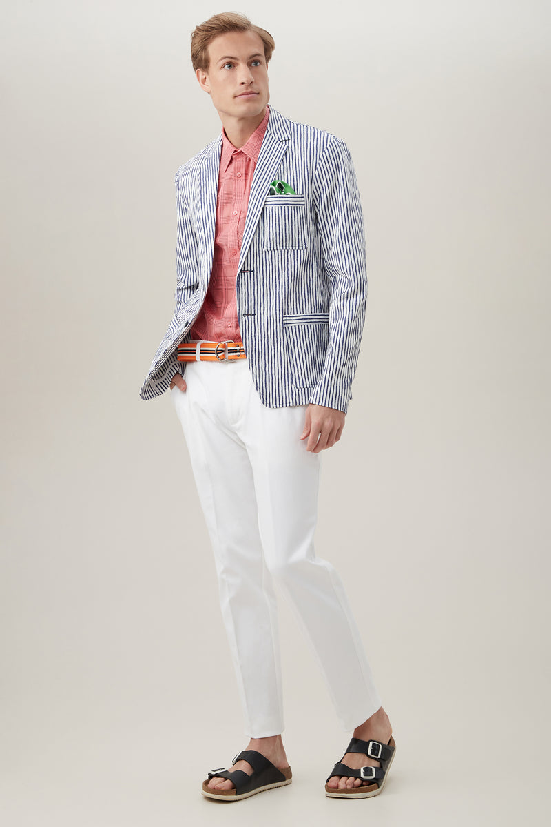 CLYDE SLIM TROUSER in WHITE additional image 5