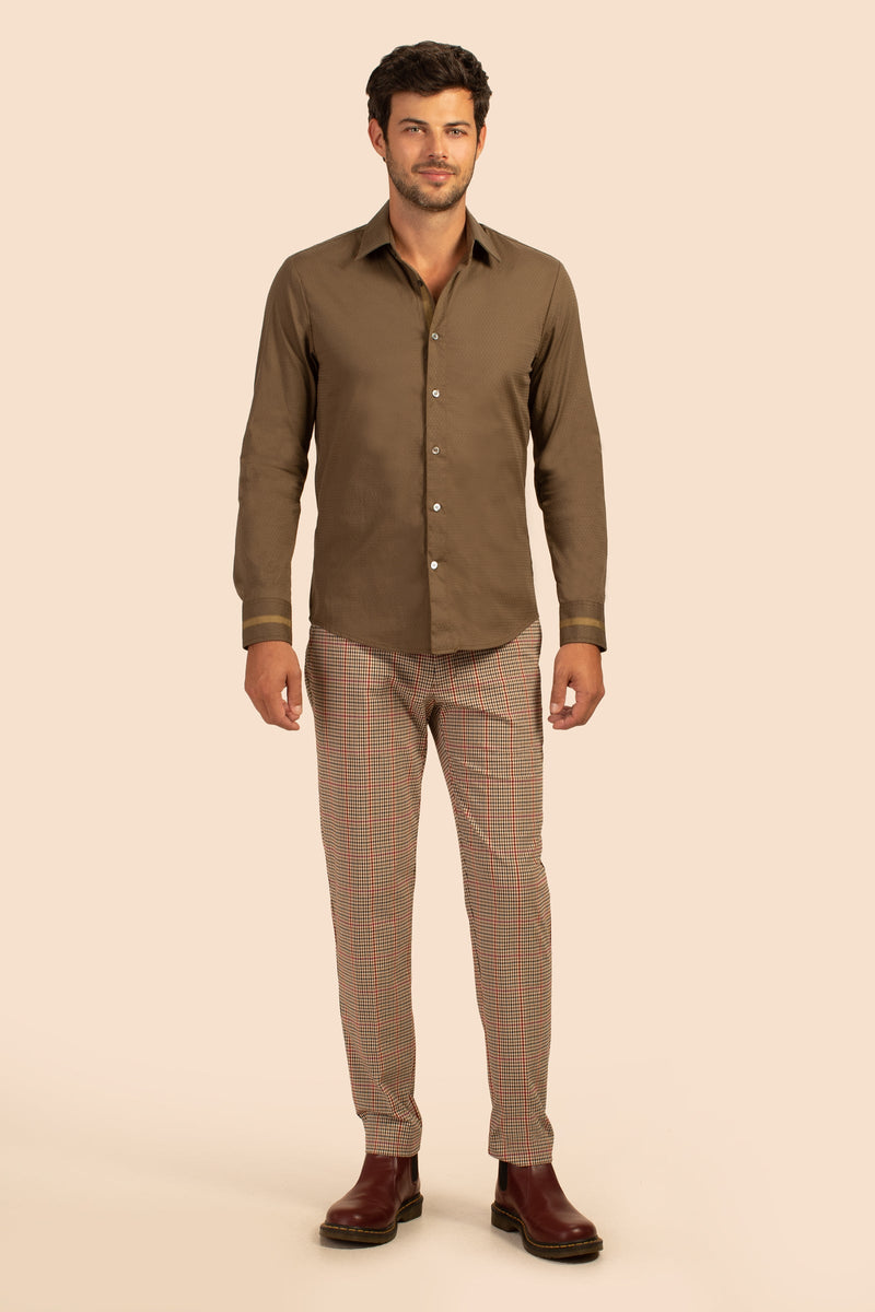 AARON SHIRT in OLIVE additional image 4