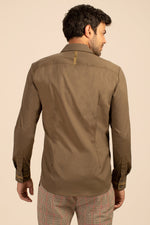 AARON SHIRT in OLIVE additional image 1