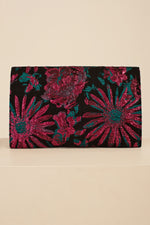 GEMINI JACQUARD CLUTCH in MULTI additional image 1