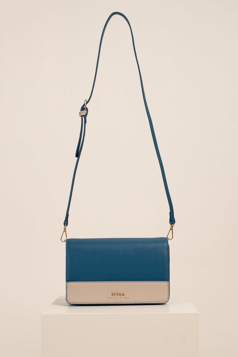 Truffle Collection structured bag with detachable cross body strap