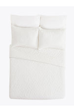DREAM WEAVER KING COVERLET 3-PIECE SET in WHITE additional image 1