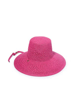 LELE SADOUGHI BRIELLE STRAW HAT in FUCHSIA