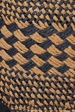LELE SADOUGHI BRIELLE CHECKERED STRAW HAT in NEUTRAL WHITE additional image 1